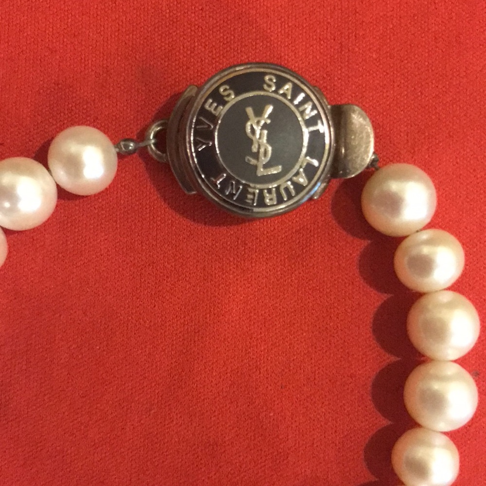 Vintage Yves Saint Laurent Pearl Bracelet